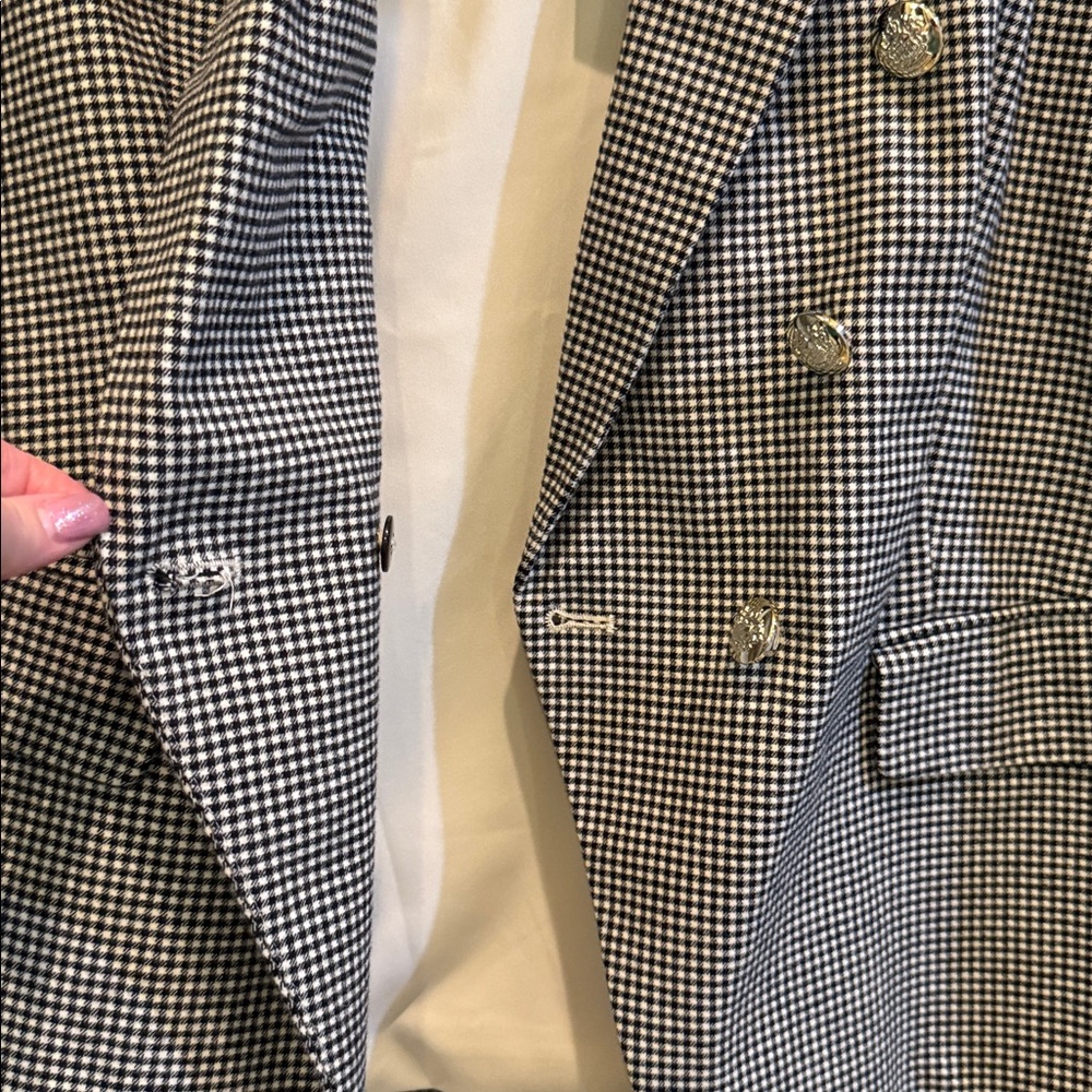 Women's Houndstooth Blazer - Picture 2 of 8